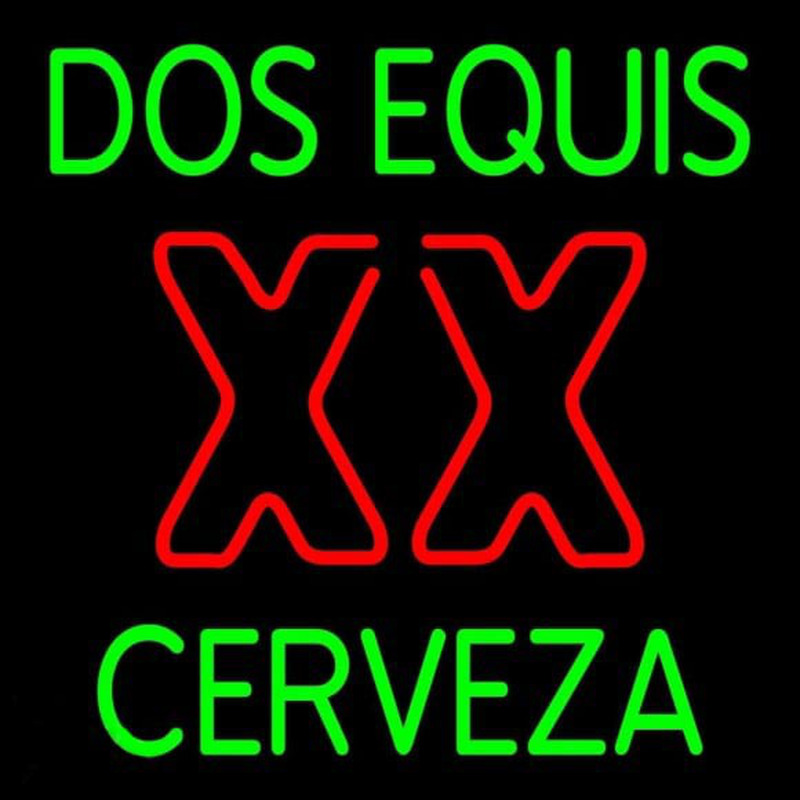 Dos Equis X  Cerveza 24 24 Beer Sign Neon Sign