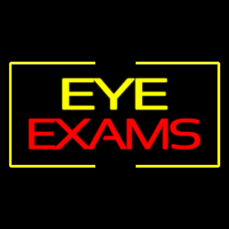 Eye E am With Yellow Border Neon Sign