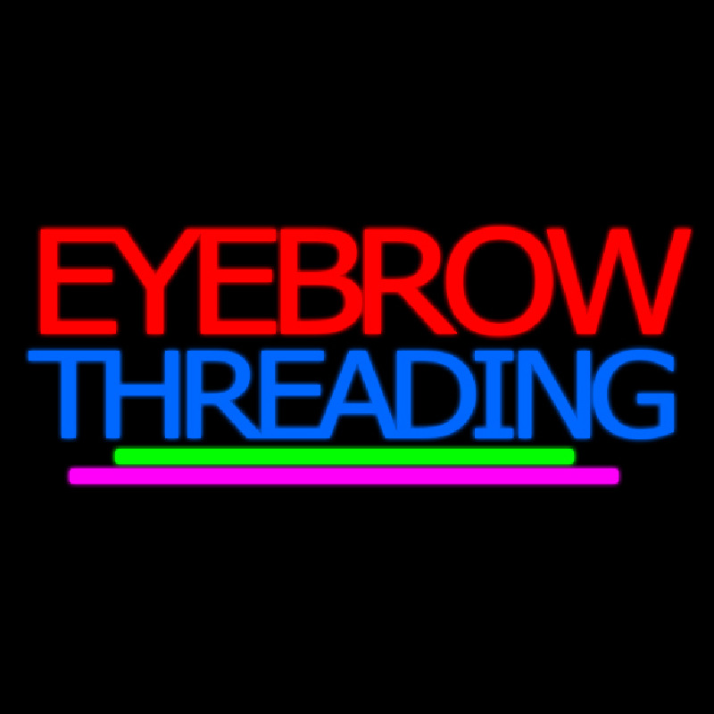 Eyebrow Threading Neon Sign