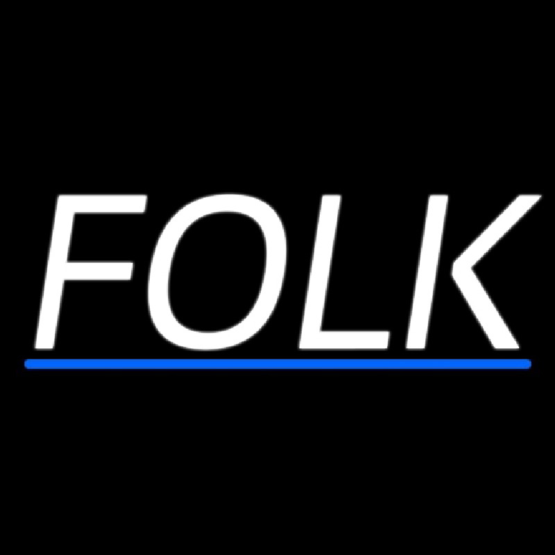 Folk Music 2 Neon Sign