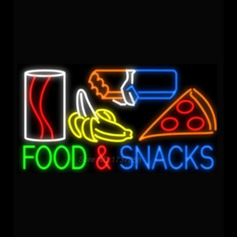 Food and Snacks Neon Sign