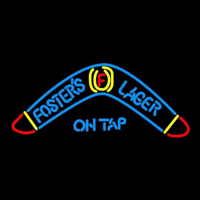 Fosters Lager Boomerang Beer Sign Neon Sign