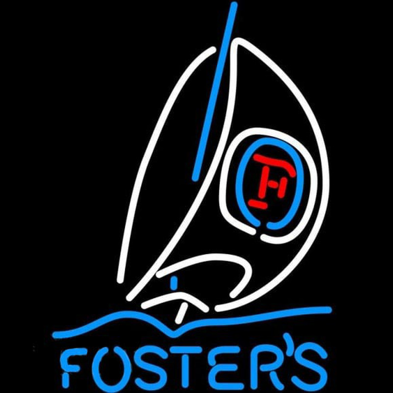 Fosters Sailboat Beer Sign Neon Sign