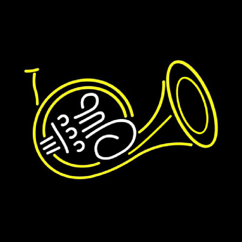 French Horn Neon Sign