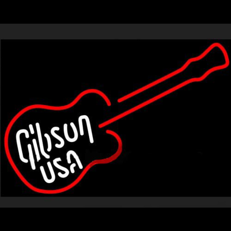 GIBSON USA ELECTRIC GUITAR Neon Sign