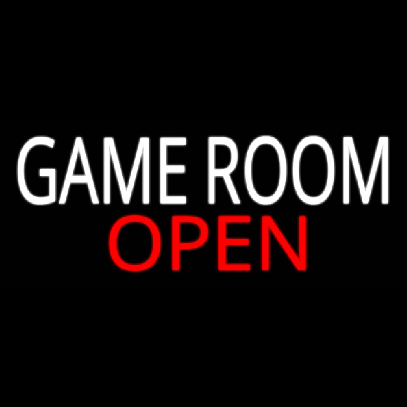 Game Room Open Neon Sign