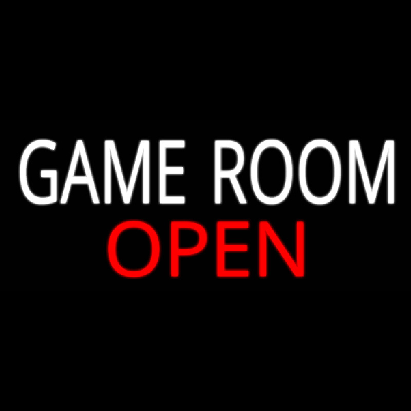 Game Room Open Real Neon Glass Tube Neon Sign