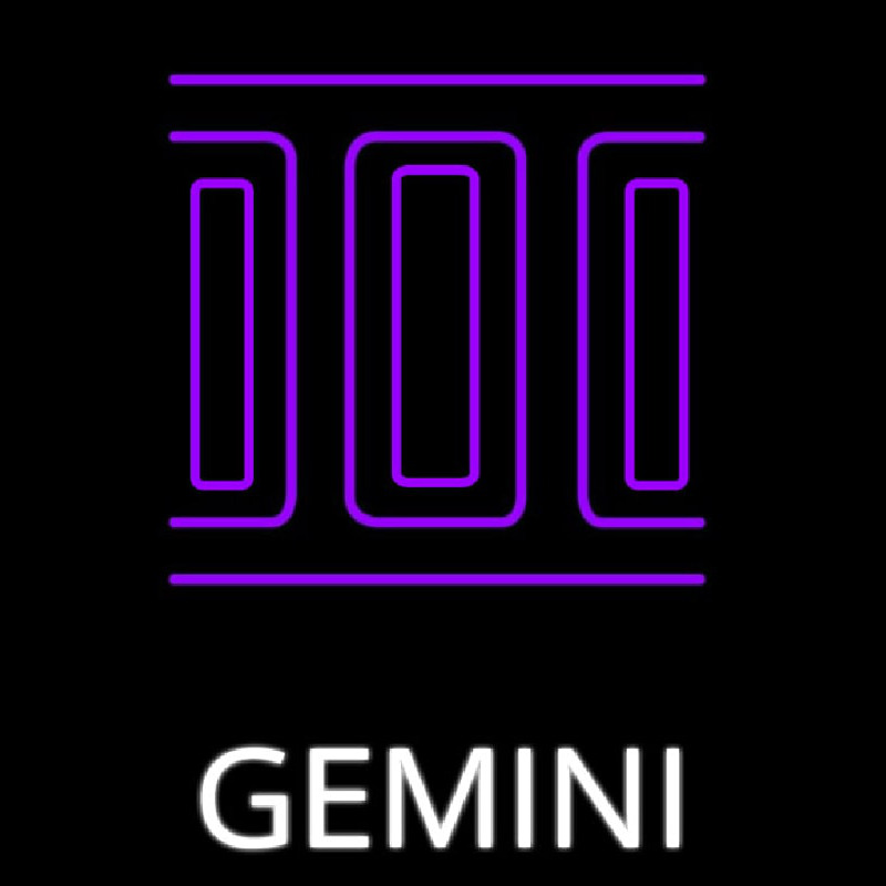 Gemini Icon Neon Sign