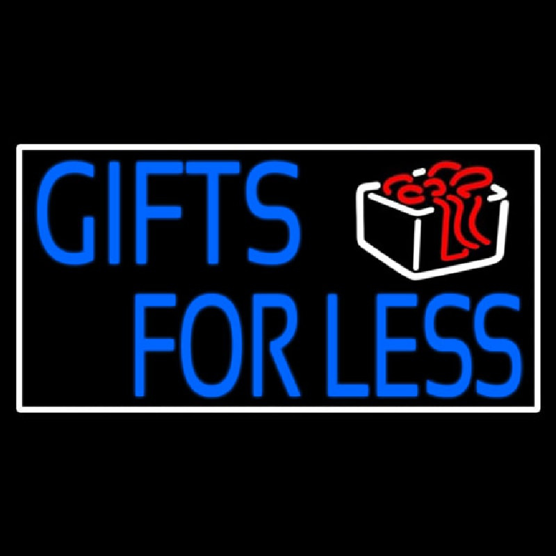 Gifts For Less With Logo Neon Sign