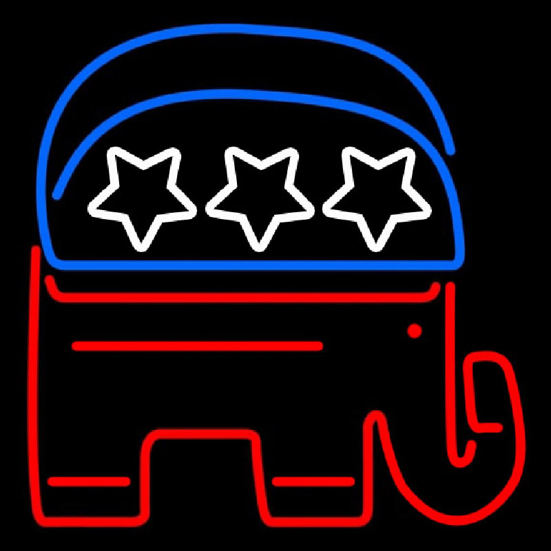 Gop Elephant Republican Party Neon Sign