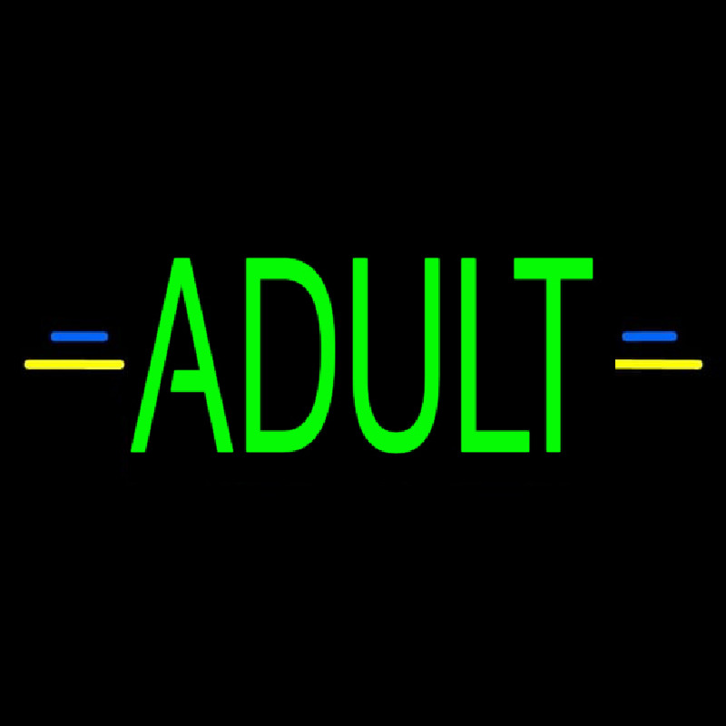 Green Adult Neon Sign