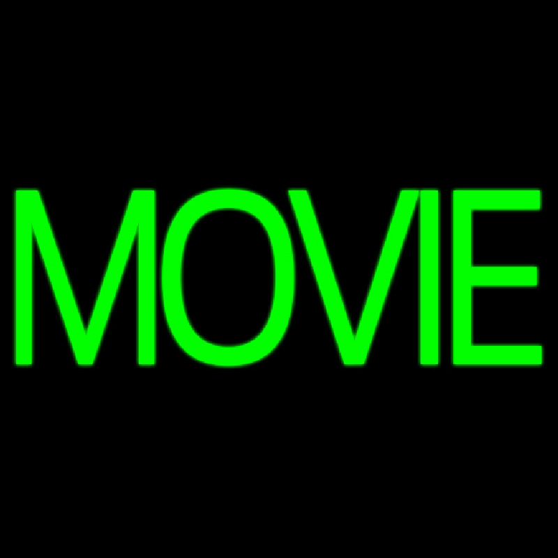 Green Double Stroke Movie Neon Sign