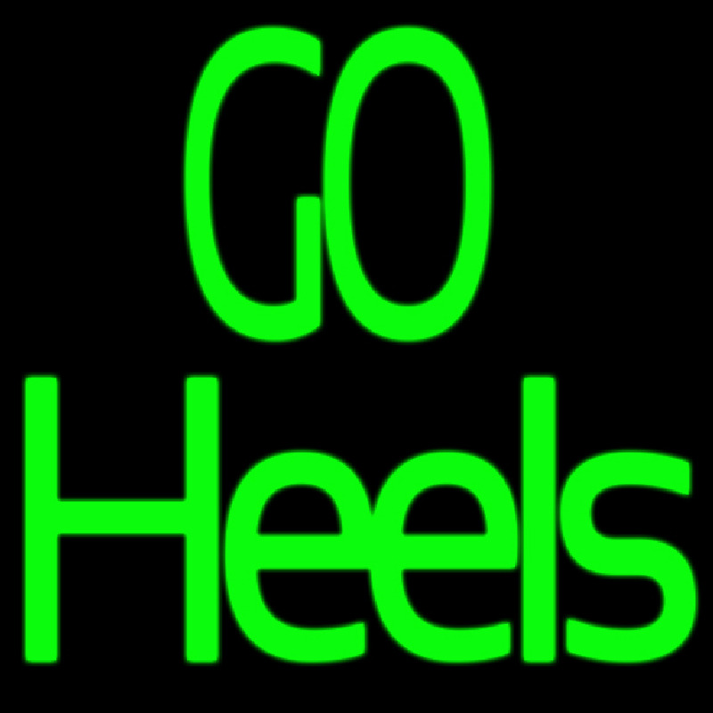 Green Go Heels Neon Sign