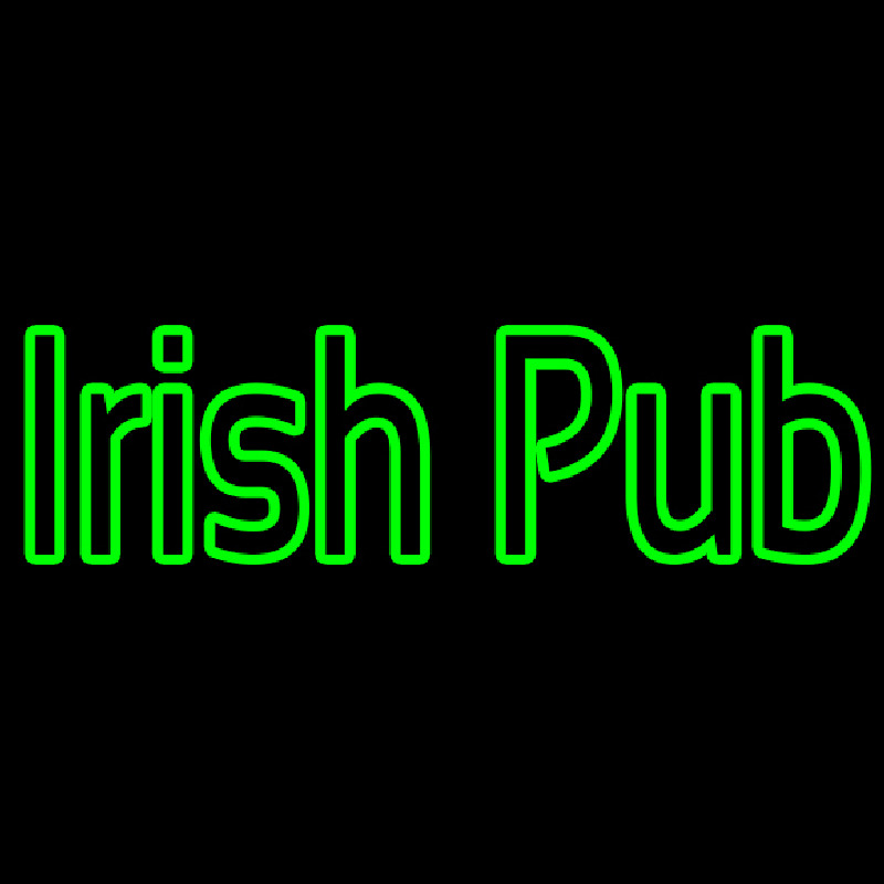 Green Irish Pub Neon Sign