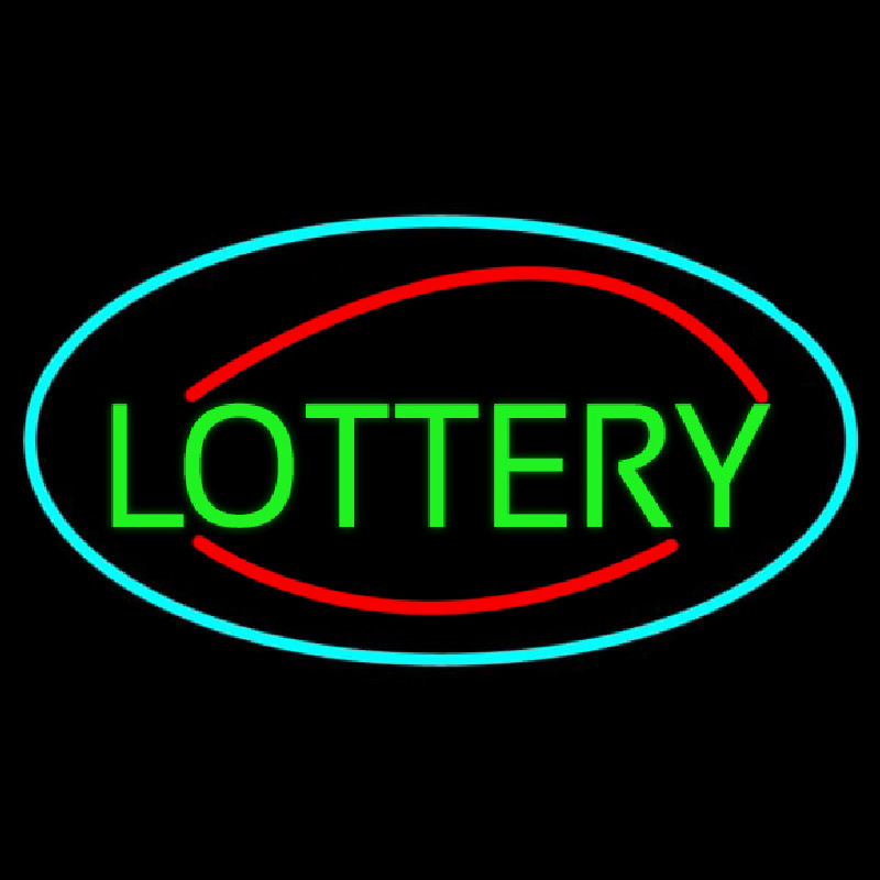 Green Lottery Neon Sign