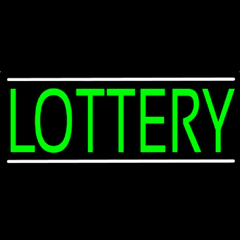 Green Lottery Neon Sign