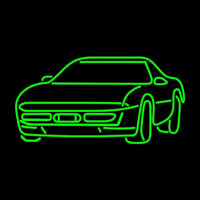 Green Sport Car Neon Sign ❤️ ®