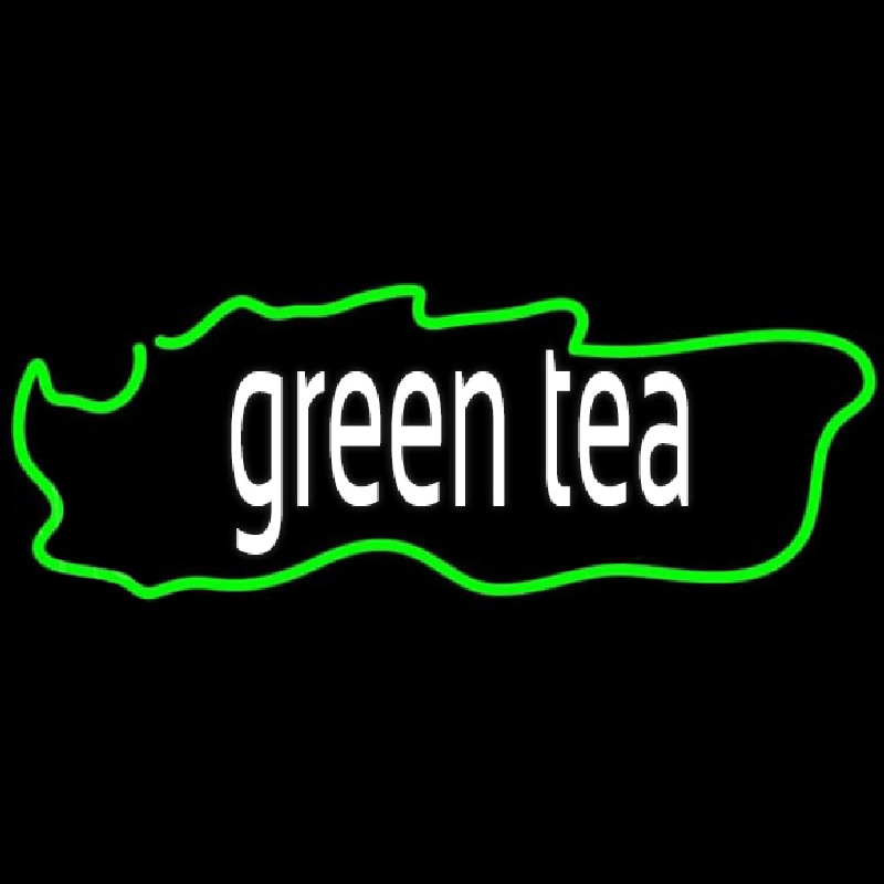 Green Tea Horizontal Neon Sign