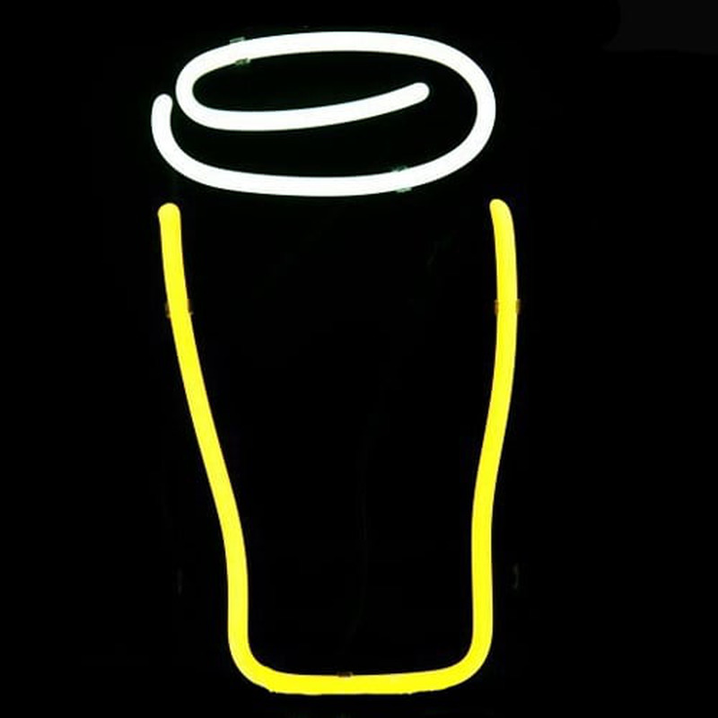 Guinness Bottle Logo Pub Display Neon Sign