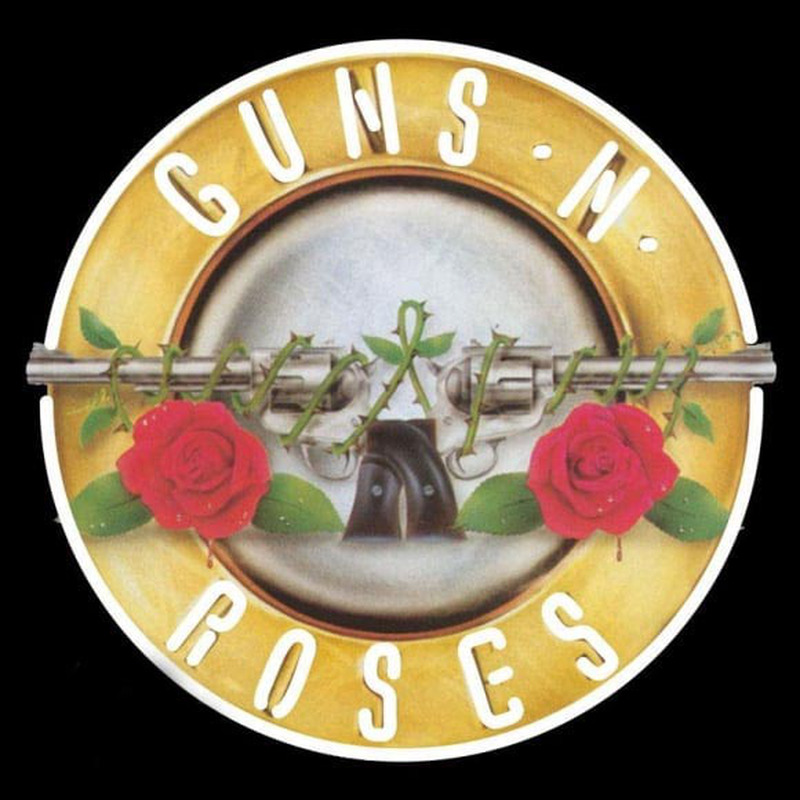 Guns N Roses Ever Time Rock Band Neon Sign
