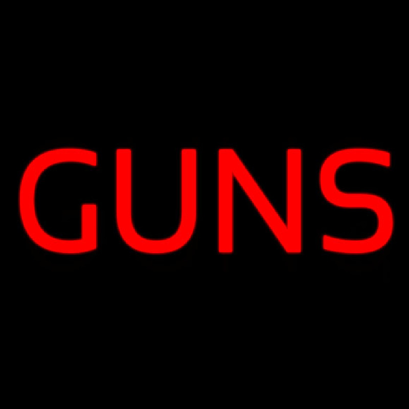 Guns Neon Sign