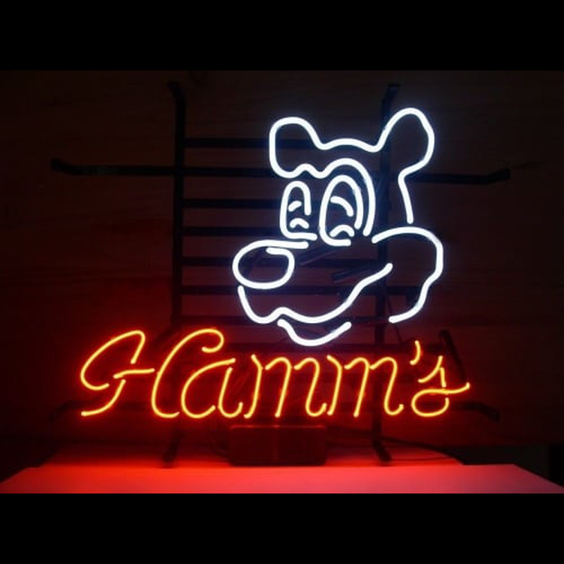 Hamms Dog Neon Sign