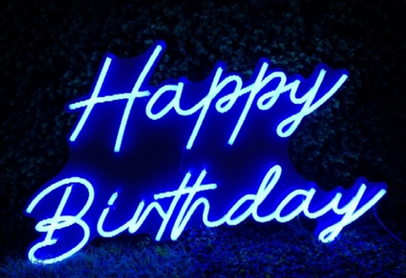 Happy Birthday Neon Sign