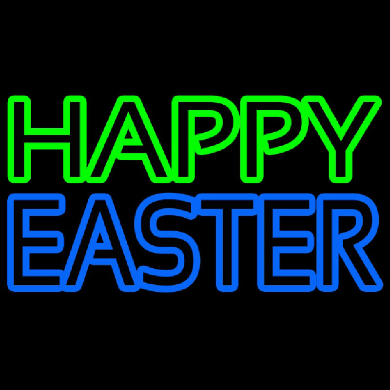 Happy Easter With Egg 2 Neon Sign