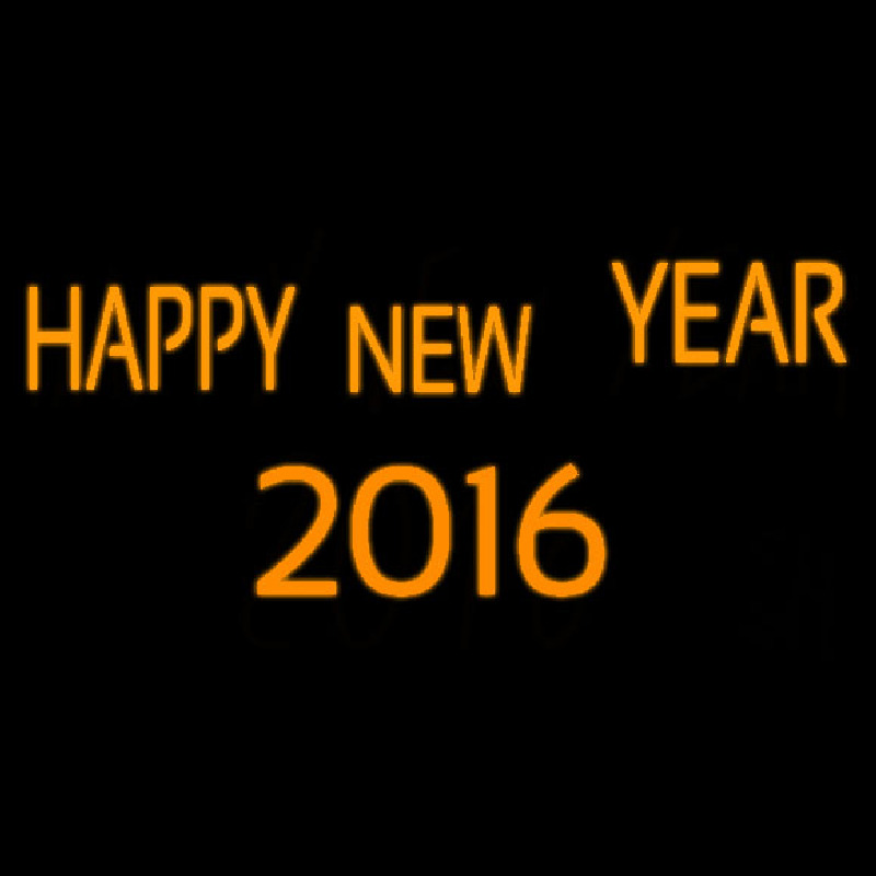 Happy New Year 2016 Neon Sign