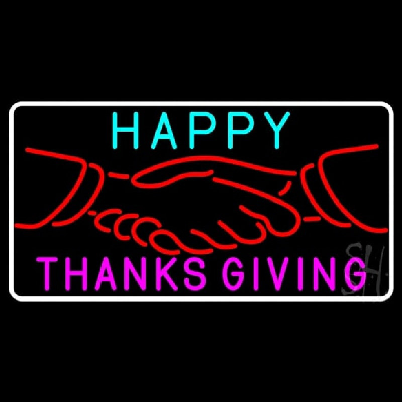 Happy Thanksgiving 1 Neon Sign