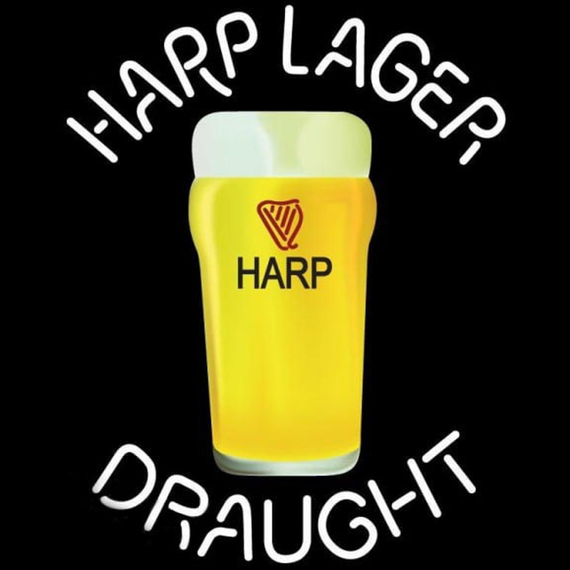 Harp Lager Draught Glass Beer Sign Neon Sign