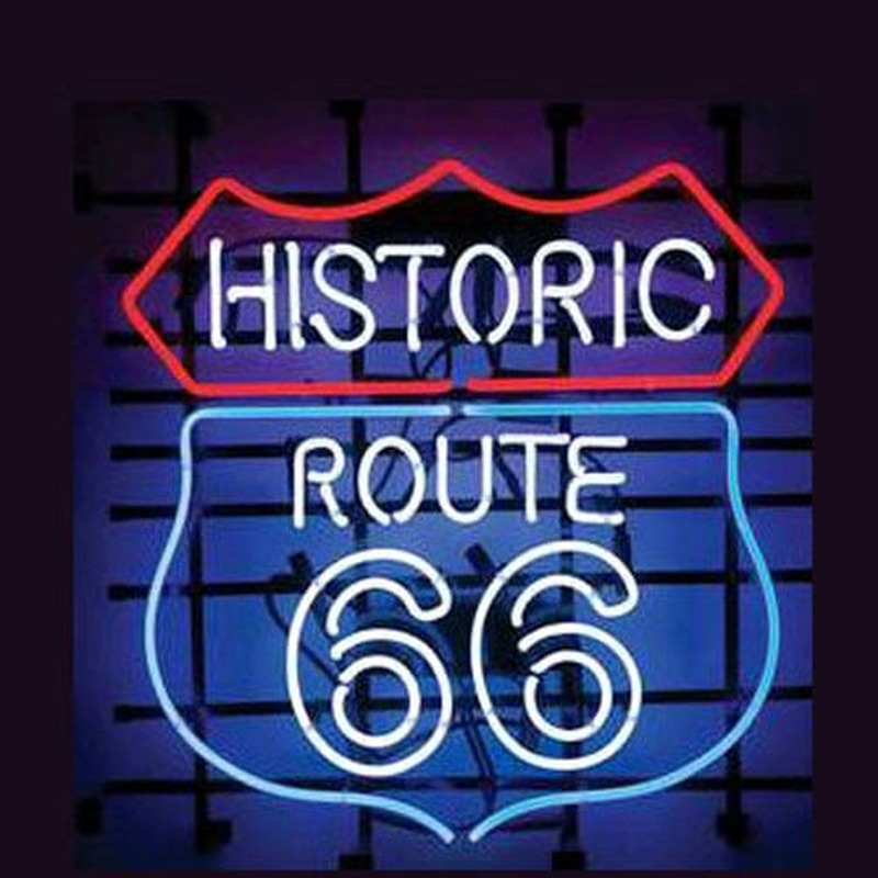 Historic Route 66 Neon Sign