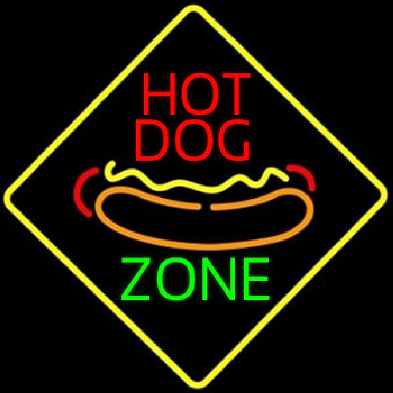 Hot Dog Zone Neon Sign