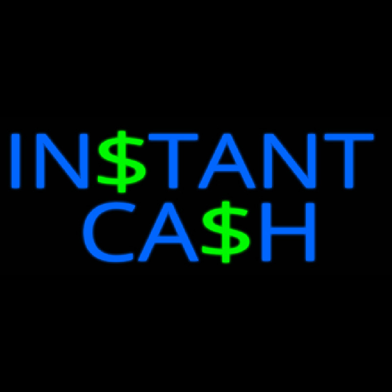 Instant Cash Neon Sign