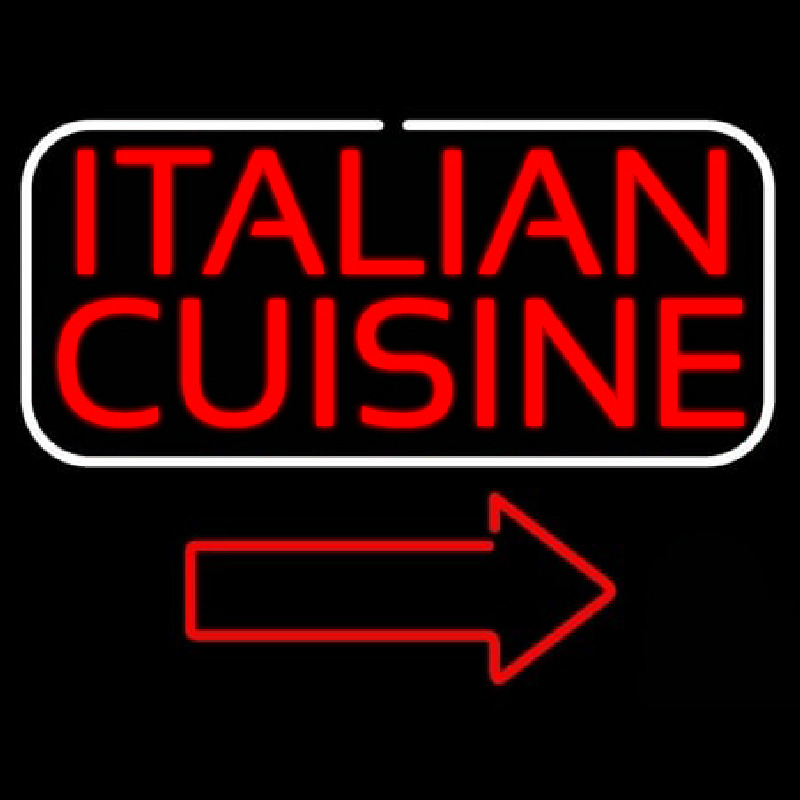 Italian Cuisine Neon Sign