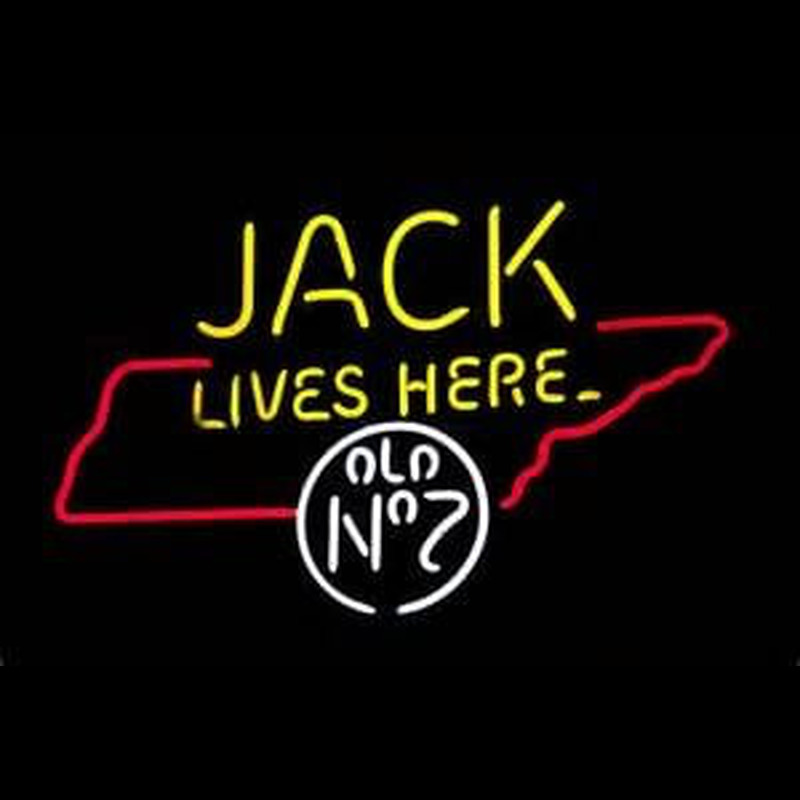 Jack Daniels Jack Lives Here Tennessee Whiskey Neon Sign