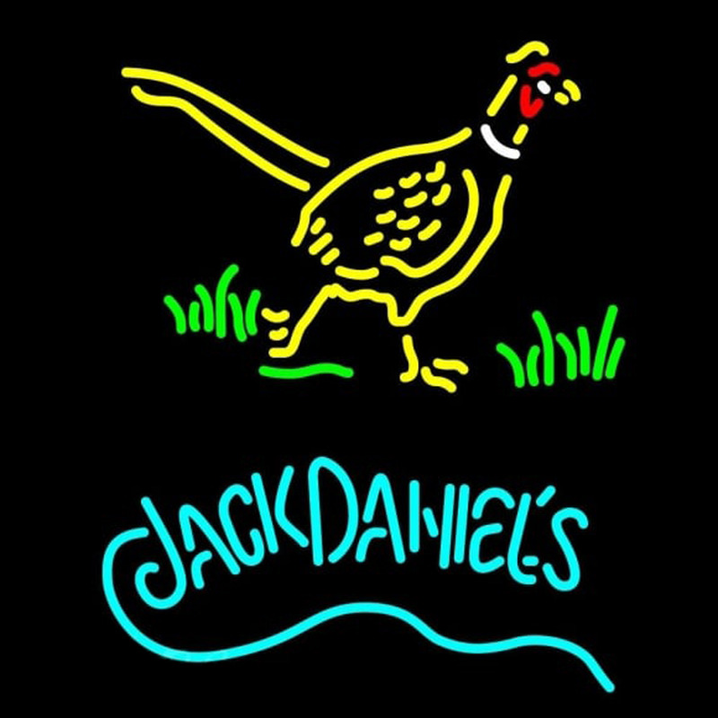 Jack Daniels and Pheasant Logo Neon Sign