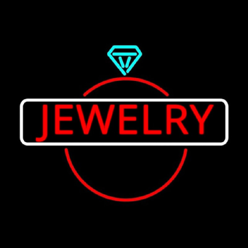 Jewelry Center Ring Logo Neon Sign