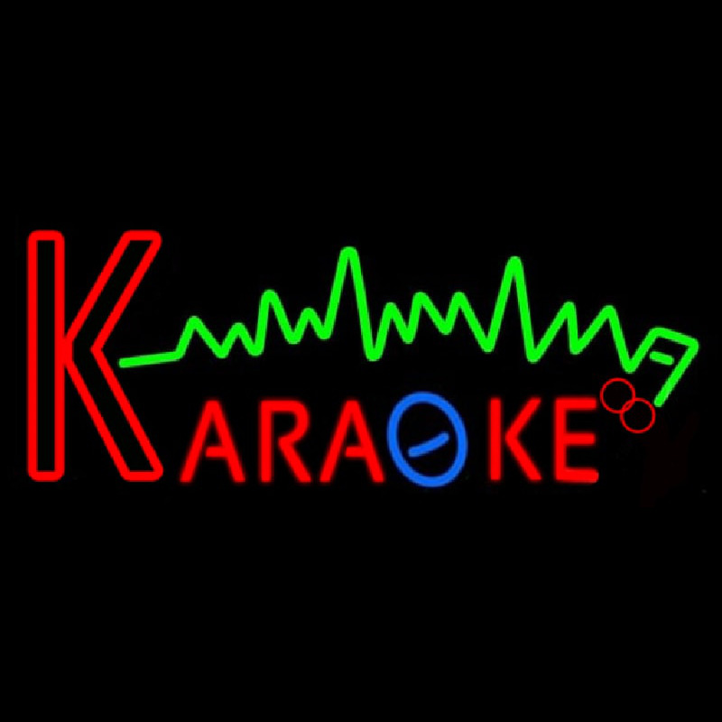 Karaoke Music Note 2 Neon Sign