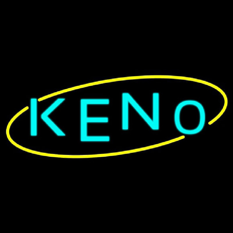 Keno With Oval 1 Neon Sign