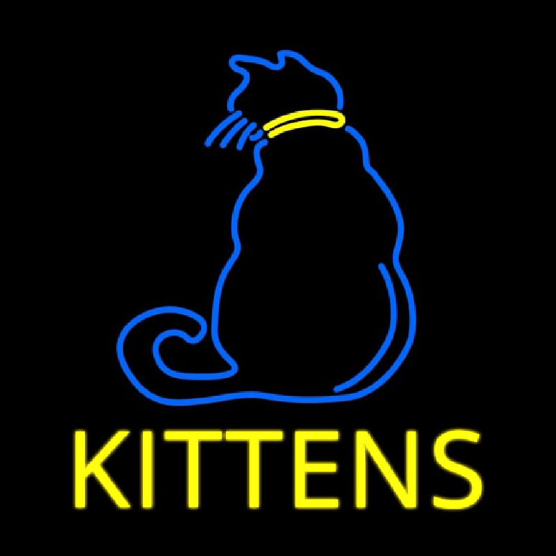 Kittens Cat Neon Sign