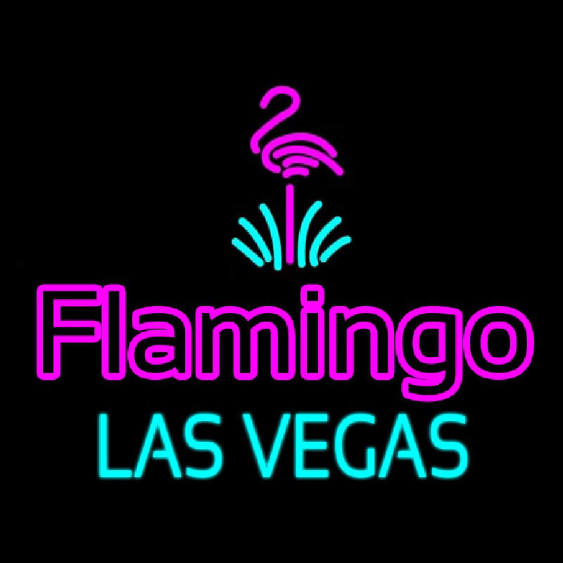 Large Flamingo Hotel Las Vegas Neon Sign