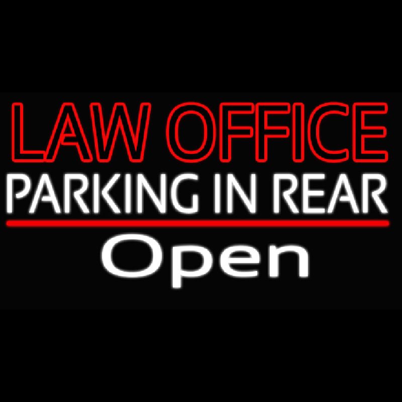 Law Office Open Neon Sign