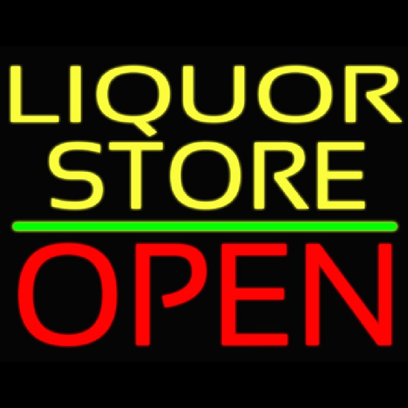 Liquor Store Open 1 Neon Sign