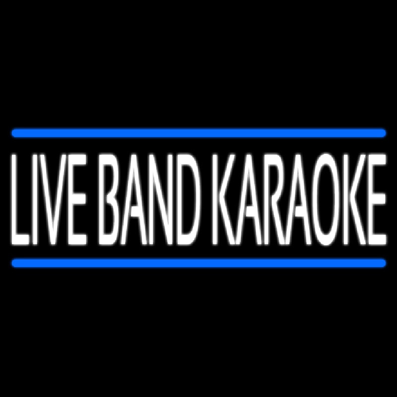 Live Band Karaoke Neon Sign