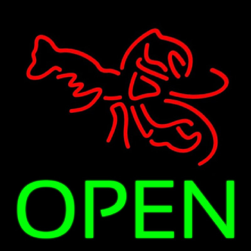 Lobster Open 1 Neon Sign