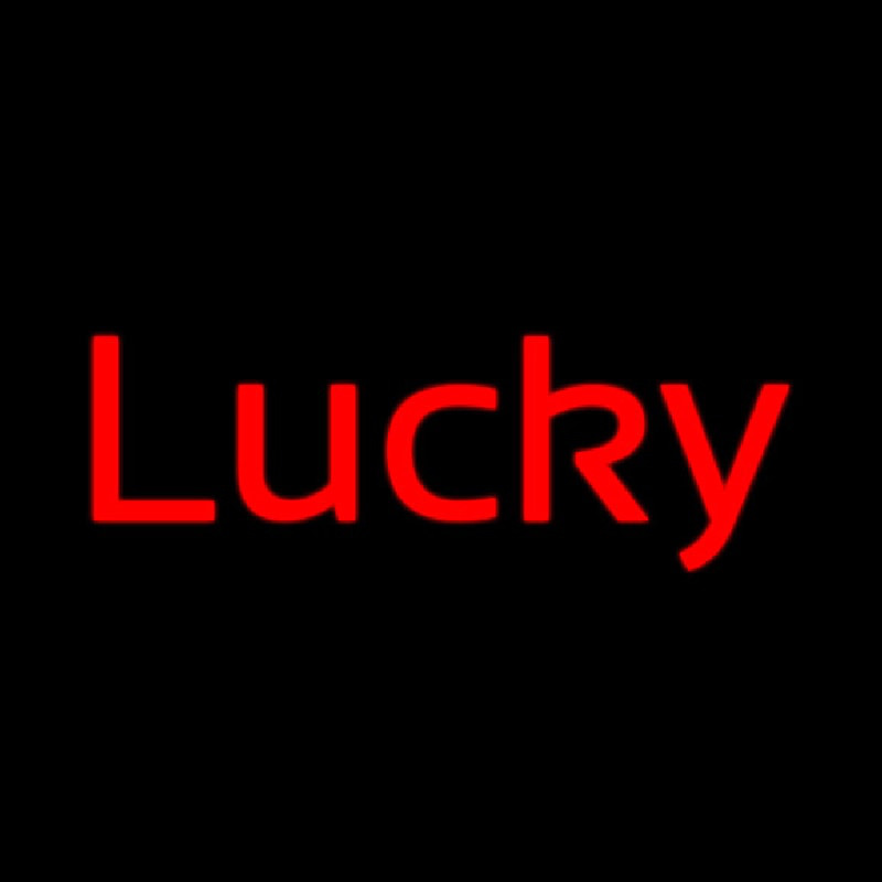 Lucky Lager Neon Sign