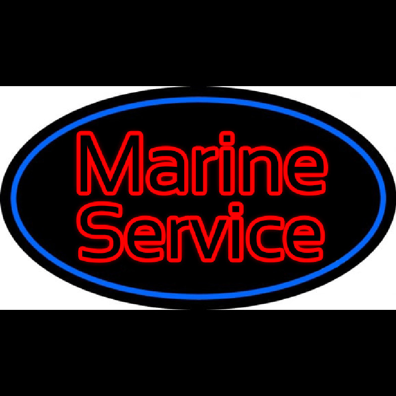 Marine Service Neon Sign