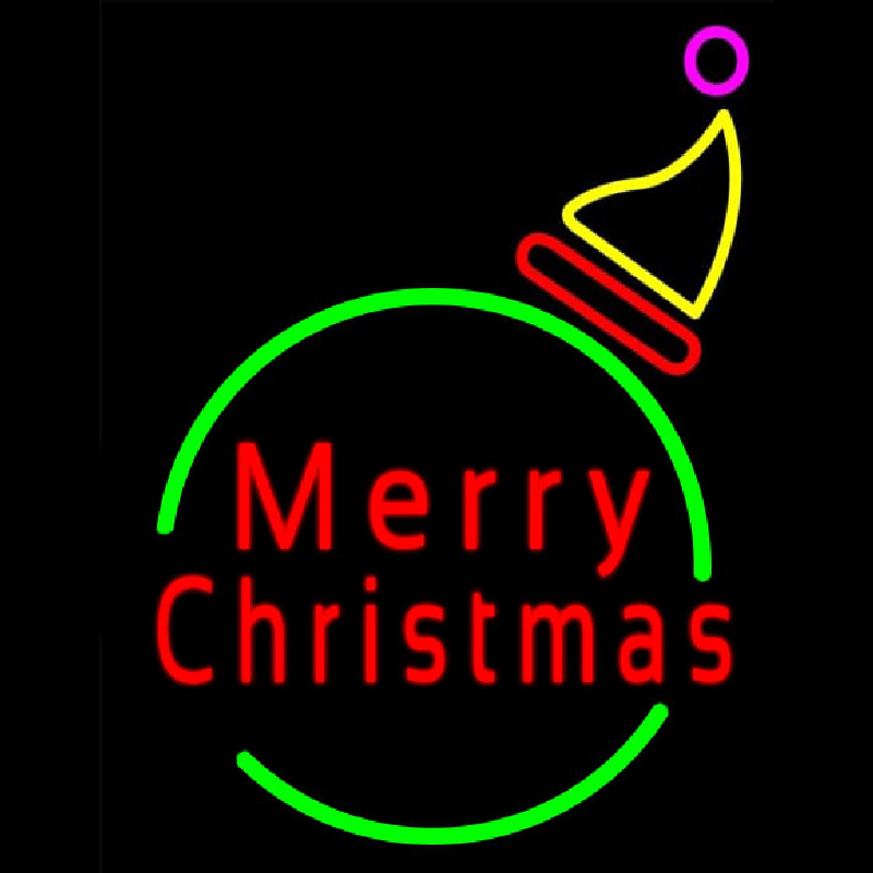 Marry Christmas Logo 2 Neon Sign