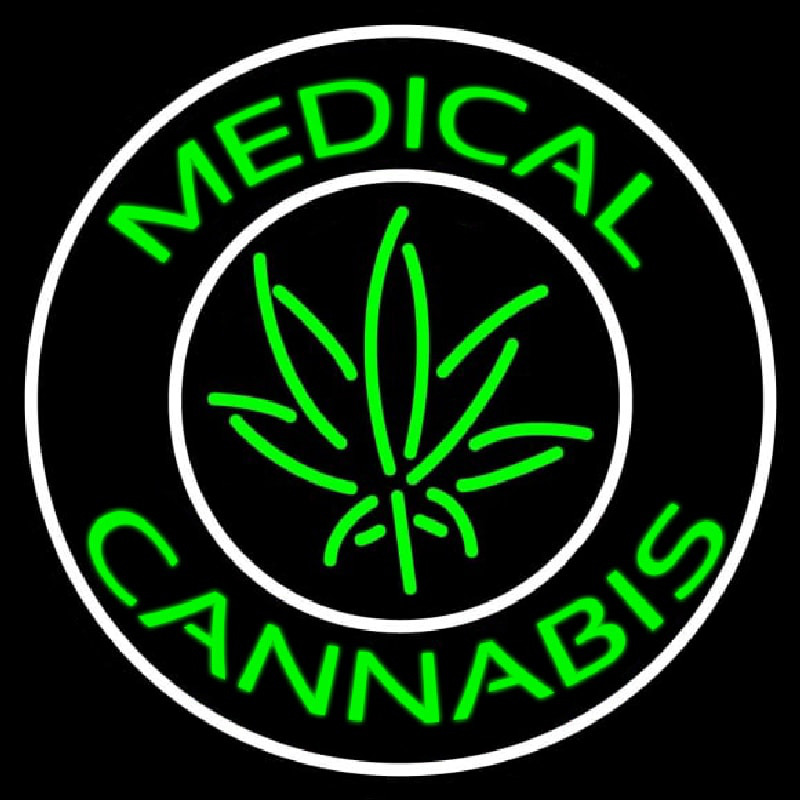 Medical Cannabis With Logo Neon Sign